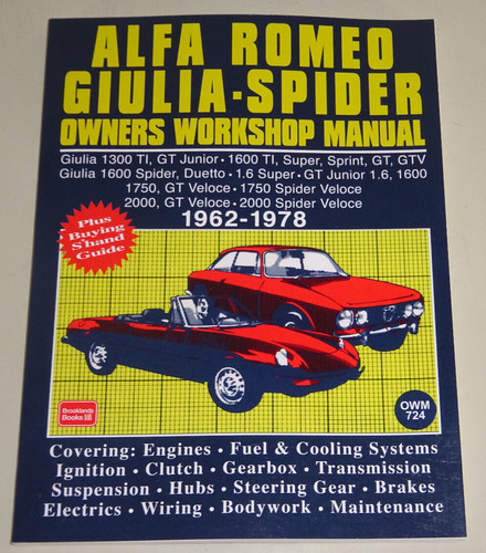 Repair manual alfa - romeo, 105