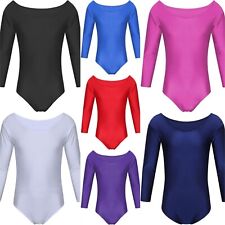 School Uniform Leotard Suit Long Sleeve All-in-One Ideal for Ballet Gymnastics