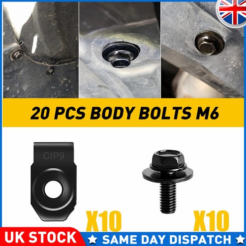 Body bolts 20x metal - bolts, uk
