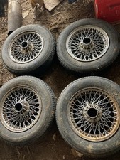 Four MGB Spoke Wheels 14 inch