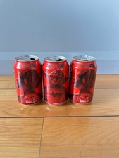 3 Empty Star Wars Coke Zero Cans Coca Cola Princess Leia Yoda Spanish Edition