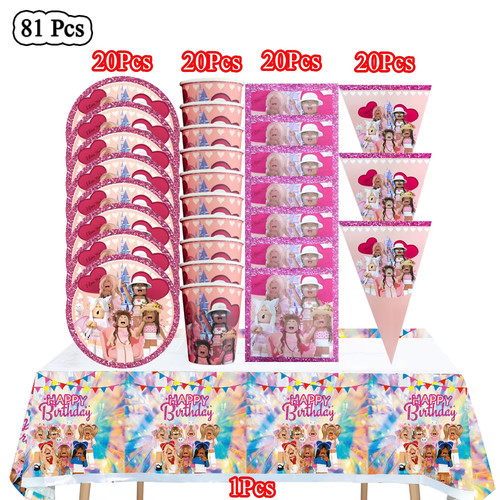 Roblox girls gamers tableware - roblox,