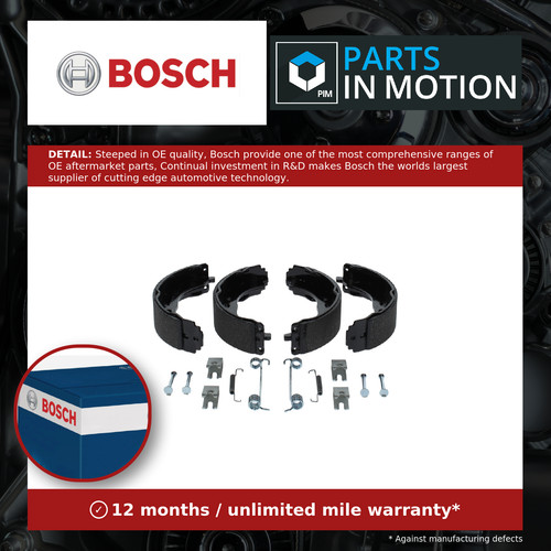 Handbrake shoes set - set, 0986487726