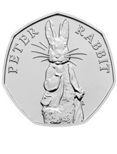 2019 Peter Rabbit 50p coin