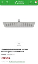 crosswater vado rain head