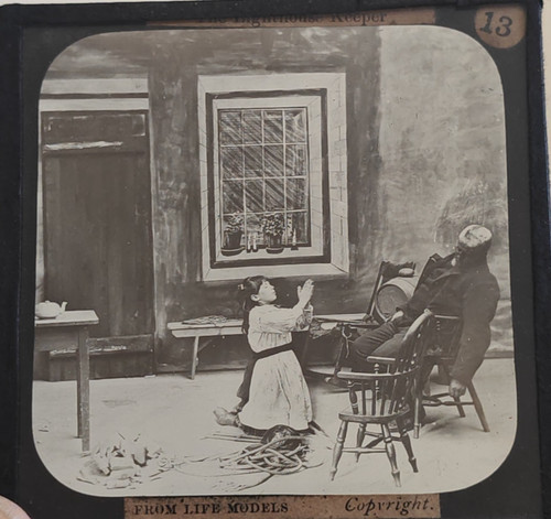 Magic lantern slide the - slide,
