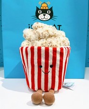 NEW JellyCat Amuseable Popcorn Plush Toy With Tag-Dust Bag Food Dolls Great Gift