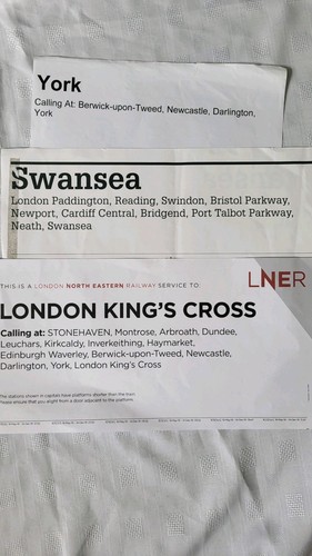 Railway carriage window label - carriage,