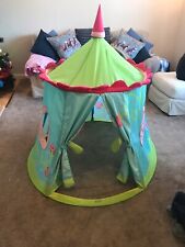 HABA Pop up PLAY TENT -PRINCESS CASTLE FLOWERS- USED - SEE PHOTOS FOR CONDITION 