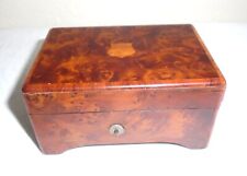 Beautiful Antique Swiss Cylinder Wood Veneered  Musical Box ~ Two Airs