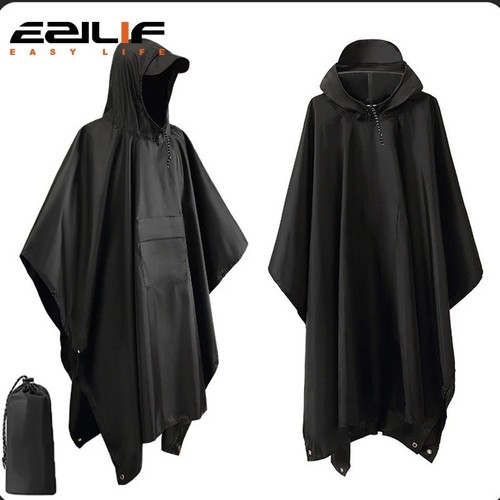 3in1 military rain poncho - military,