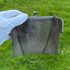 Antique Large Purse Mesh Chain