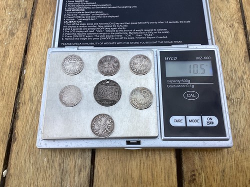 British silver coins - british,