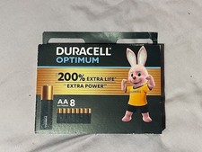 Duracell Optimum Alkaline AA Batteries - Pack of 8