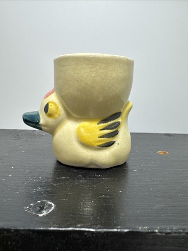 Vintage ceramic duck egg - egg, cup