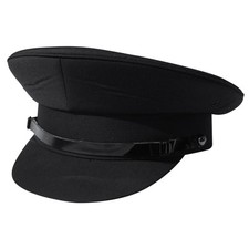 Black Chauffeur Style Peaked