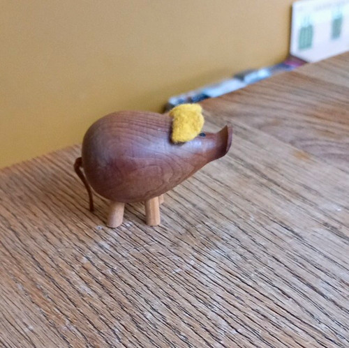 Mcm wooden pig - mcm,