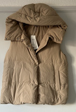 Marks & Spencer Ladies Feather & Down Hooded Gilet Shower Resistant Size 12