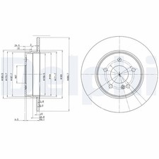 x2 Brake Disc BG3239C Fits Mercedes-Benz C-Class CLC-Class CLK E-Class SLK