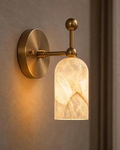 Alabaster wall sconce - sconce, modern