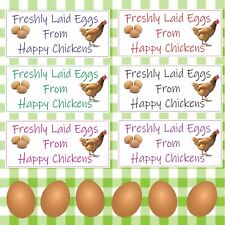 34 Egg Box Stickers/Labels