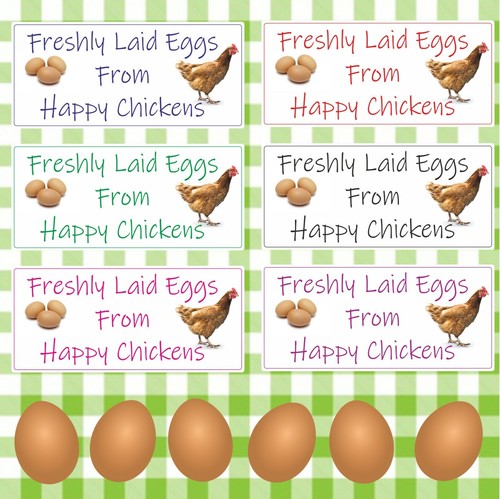 Egg box stickers - egg, stickers/labels
