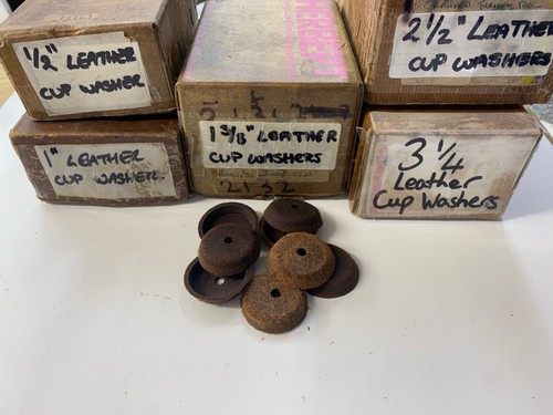 Leather pump cup - pump, washer