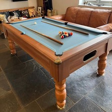 New Montpellier Light Walnut Slate Pool Table | 6ft or 7ft | Home Pool Tables