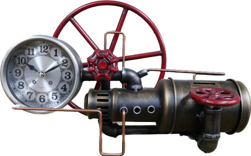 Industrial unusual pipe clock - unusual,