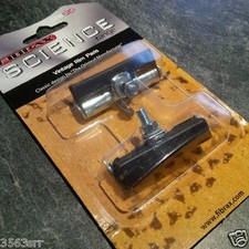 Fibrax Vintage Rim Pads Raleigh Roadster Bike Style (One Pair) For Rod Brakes