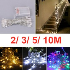 Battery Operated Fairy String Lights 20-80 LED 3 x AA Powered Christmas Wedding