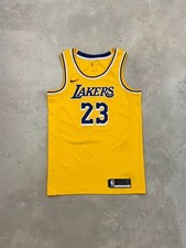 Men's Vintage Nike Lakers Sports Jersey Yellow Size S