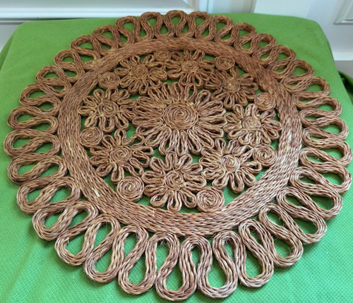 Wicker placemats vintage round - placemats,