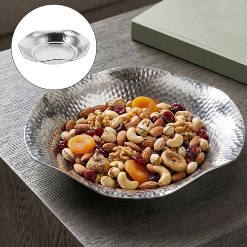 Chips serving plate - plate:, stainless