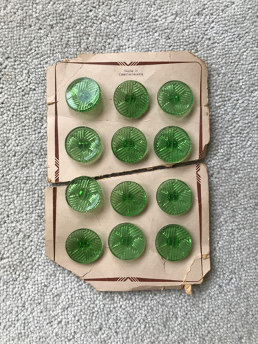 Vintage czechoslovakian green - vintage,