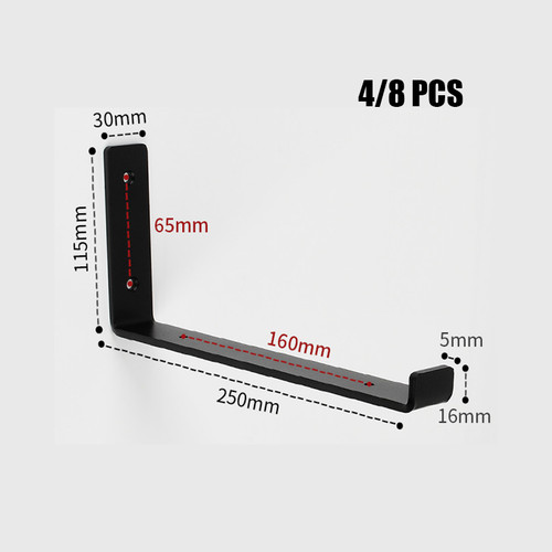 Shelf brackets 25 30cm - 4/8x,