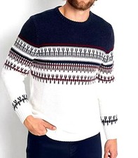 MENS FAIRISLE CREW NECK JUMPER