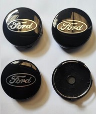 4 Pcs FORD BLACK SILVER 60MM