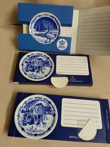 Royal copenhagen mini plates - royal,