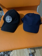 Stone Island Black Baseball Cap Adjustable Unisex One Size