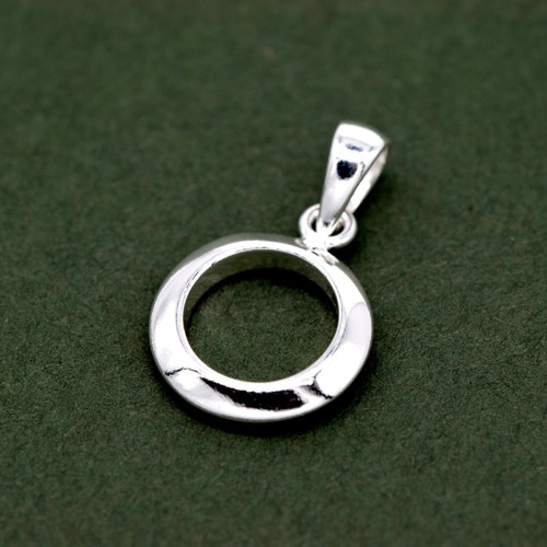 Sterling silver circle - silver, life