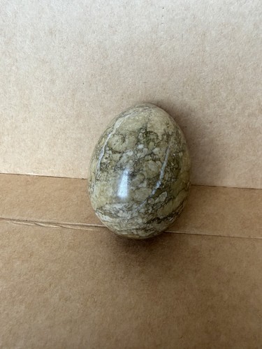Polished stone egg paperweight - stone,