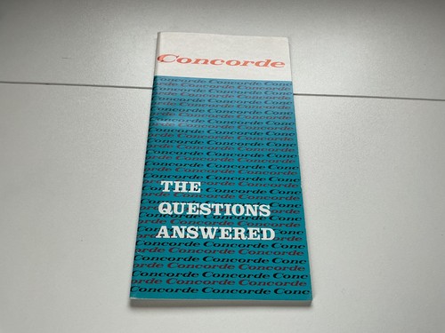 Concorde promotional brochure - promotional,