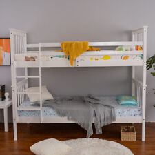 3FT Single Wooden Bunk Bed Kids Children Natural Pine Solid Wood Bed Frame