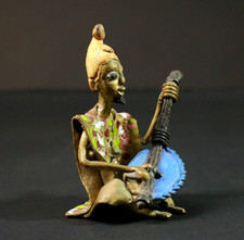 Benin Bronze KORA Player