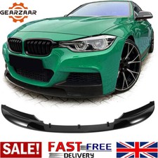 For BMW 3 Series F30 M Sport 12-18 Front Bumper Lip Splitter Spoiler Gloss Black