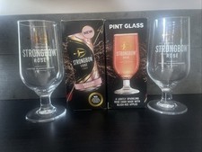 2x Strongbow Rose Cider Glasses Pint Glass In Box CE M20 New Pair  NEW