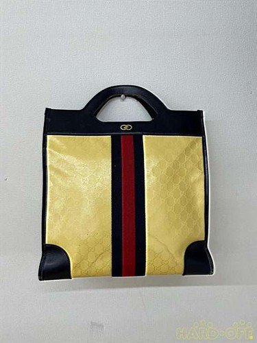 Gucci handbag yellow - yellow, patent
