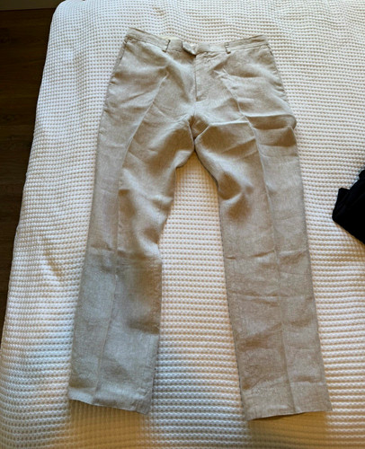 Reiss men beige linen slim - beige,