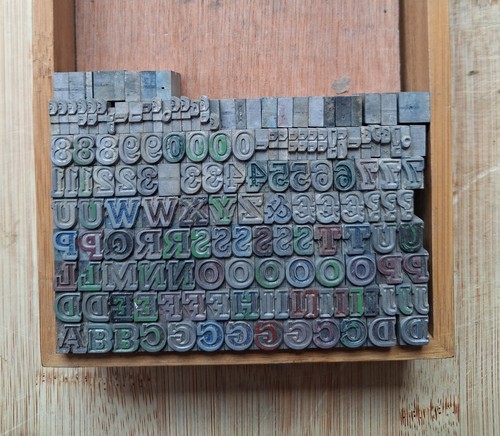 Metal letterpress printing - metal,